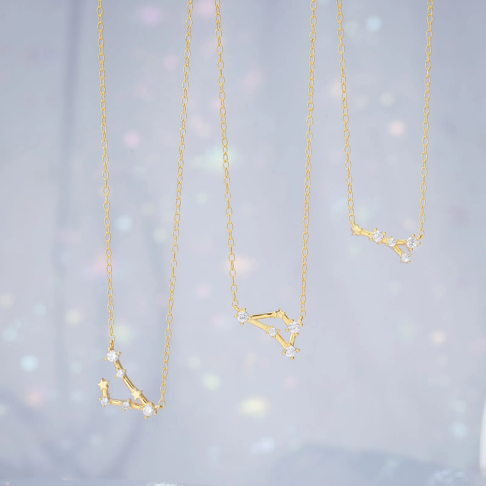 Constellation Silver Necklace - Pisces