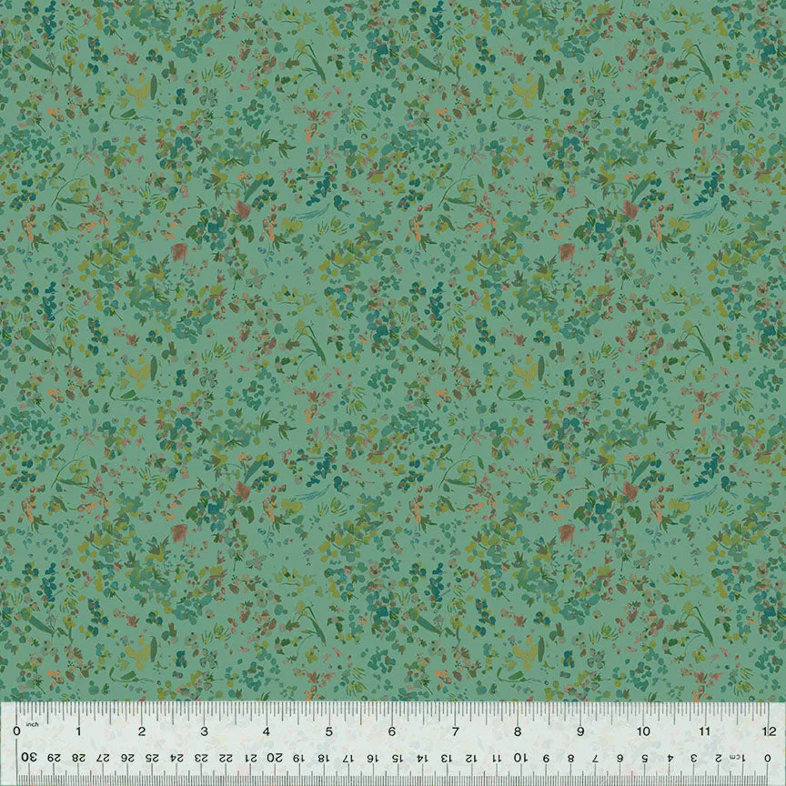 Cotton Fabric, WILDFLOWER, FOLIAGE, 53808-14, FLORET Collection by Kelly Ventura for Windham Fabrics