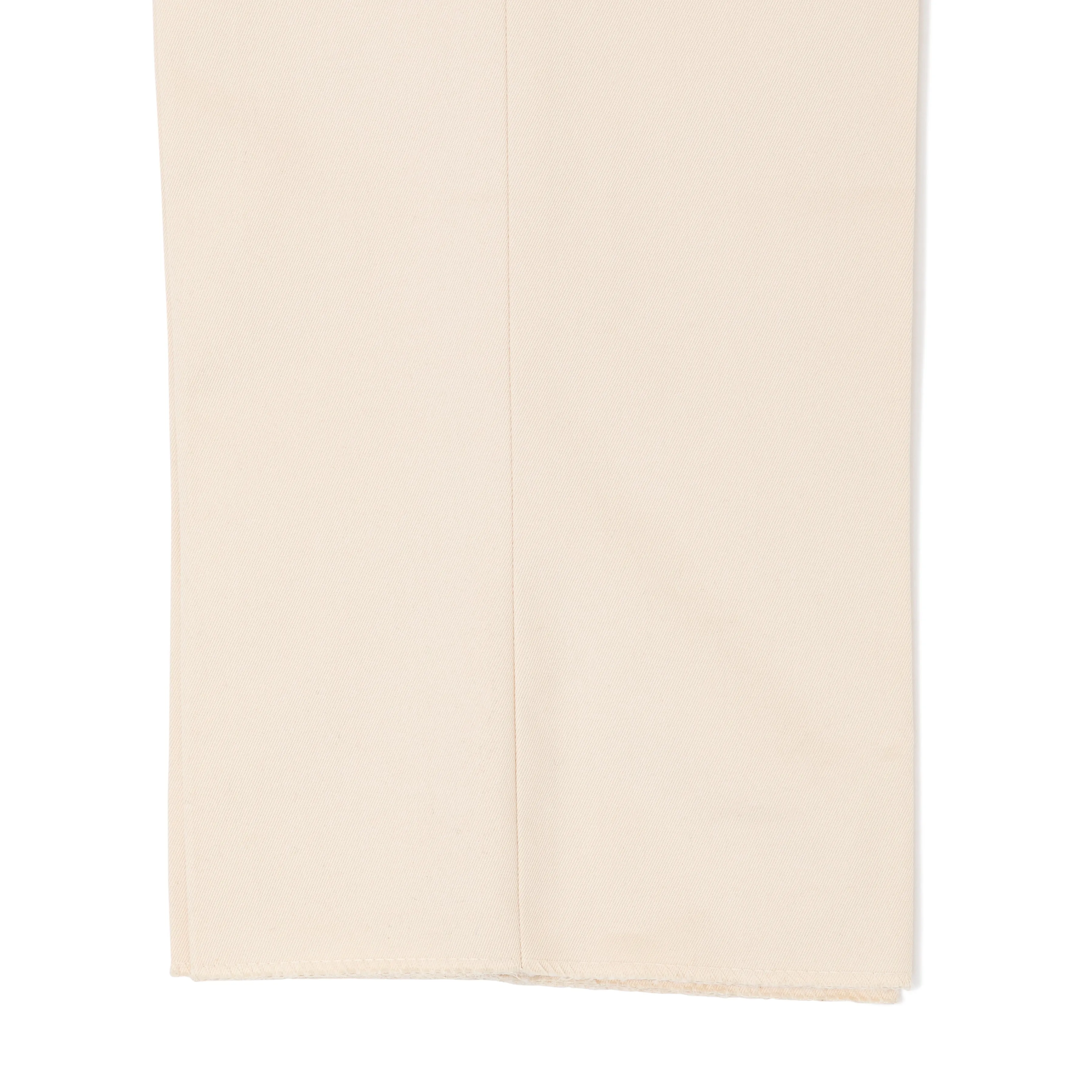 Cotton Gabardine Flat-front Trousers