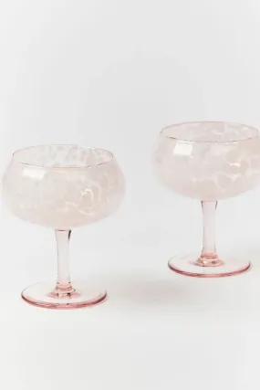 DOTS PINK COUPE (SET OF 2)