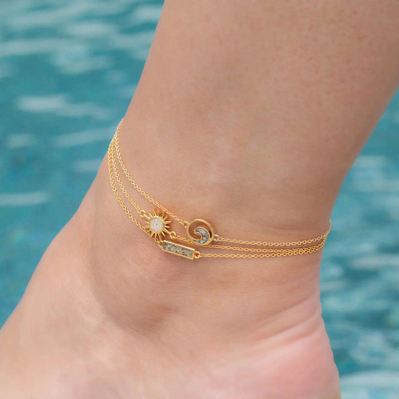 Dune Jewelry Delicate Dune Wave Anklet