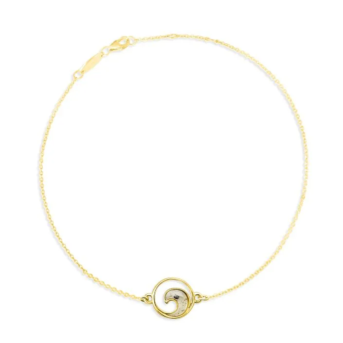 Dune Jewelry Delicate Dune Wave Anklet