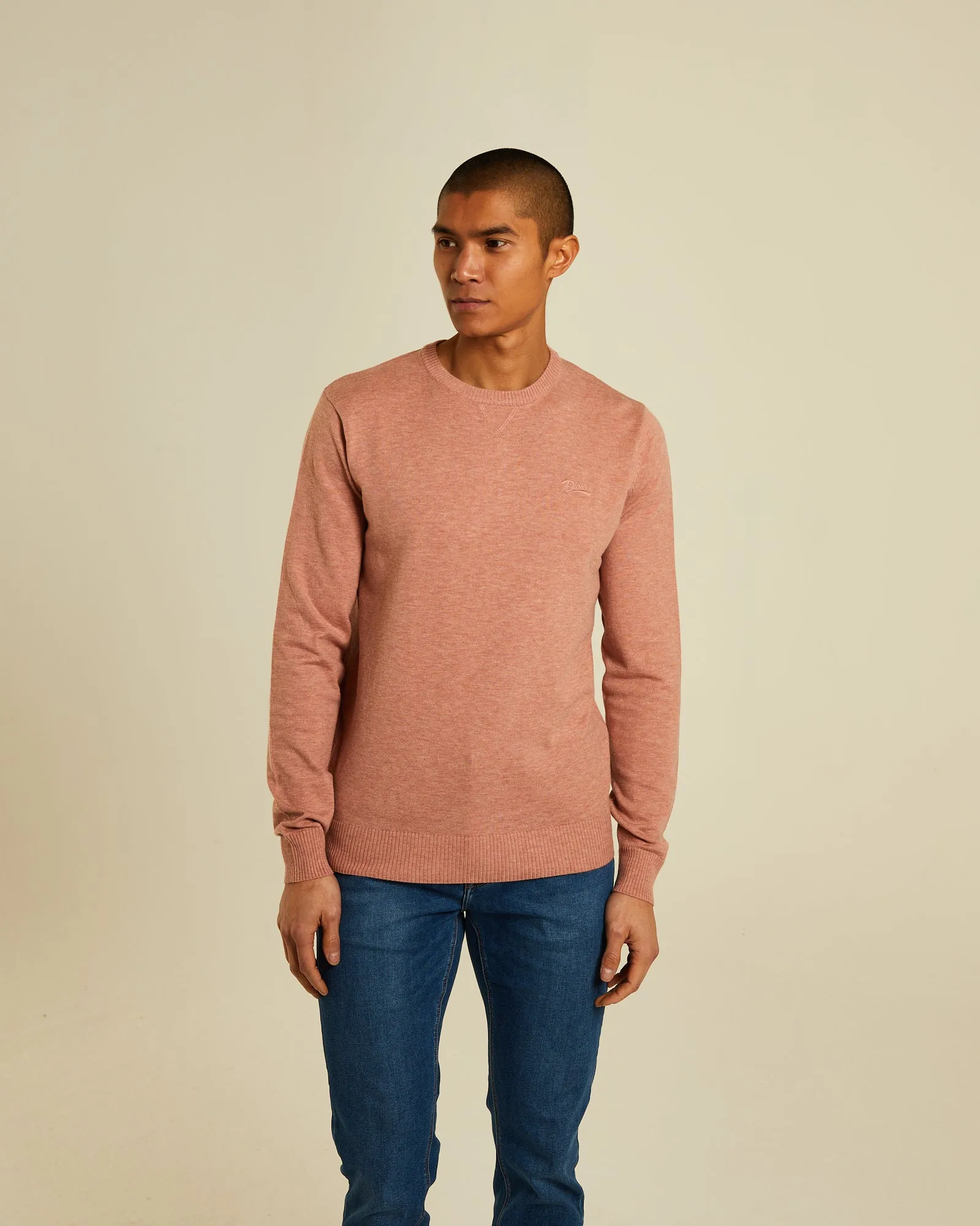 Dylan Round Neck Plaster Pink