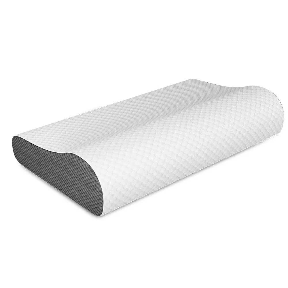 Ergonomic Contour Design Memory Foam Firm Ventilated Gel Foam Pillow for Side Sleepers