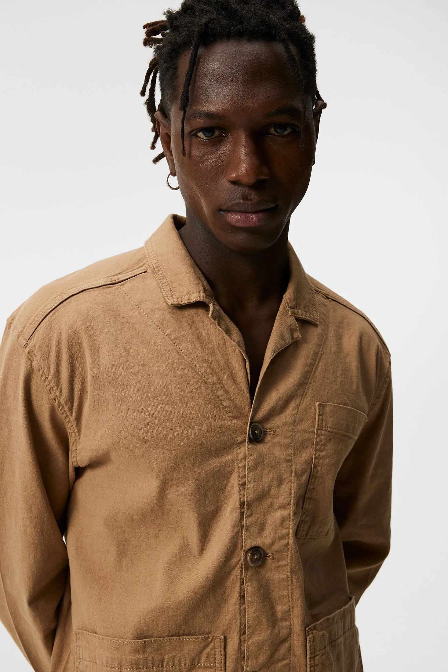 Errol Linen Workwear Overshirt