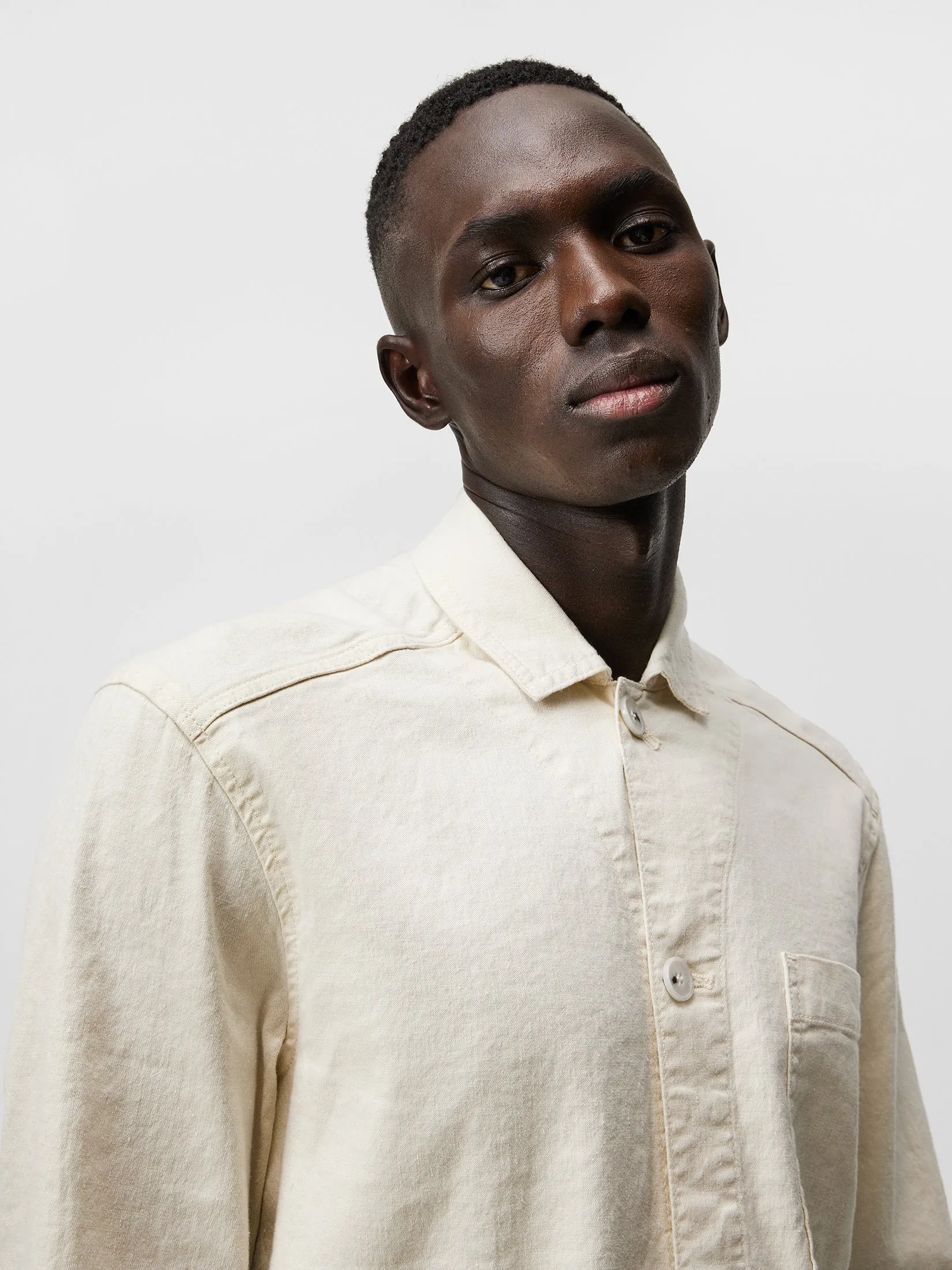 Errol Linen Workwear Overshirt