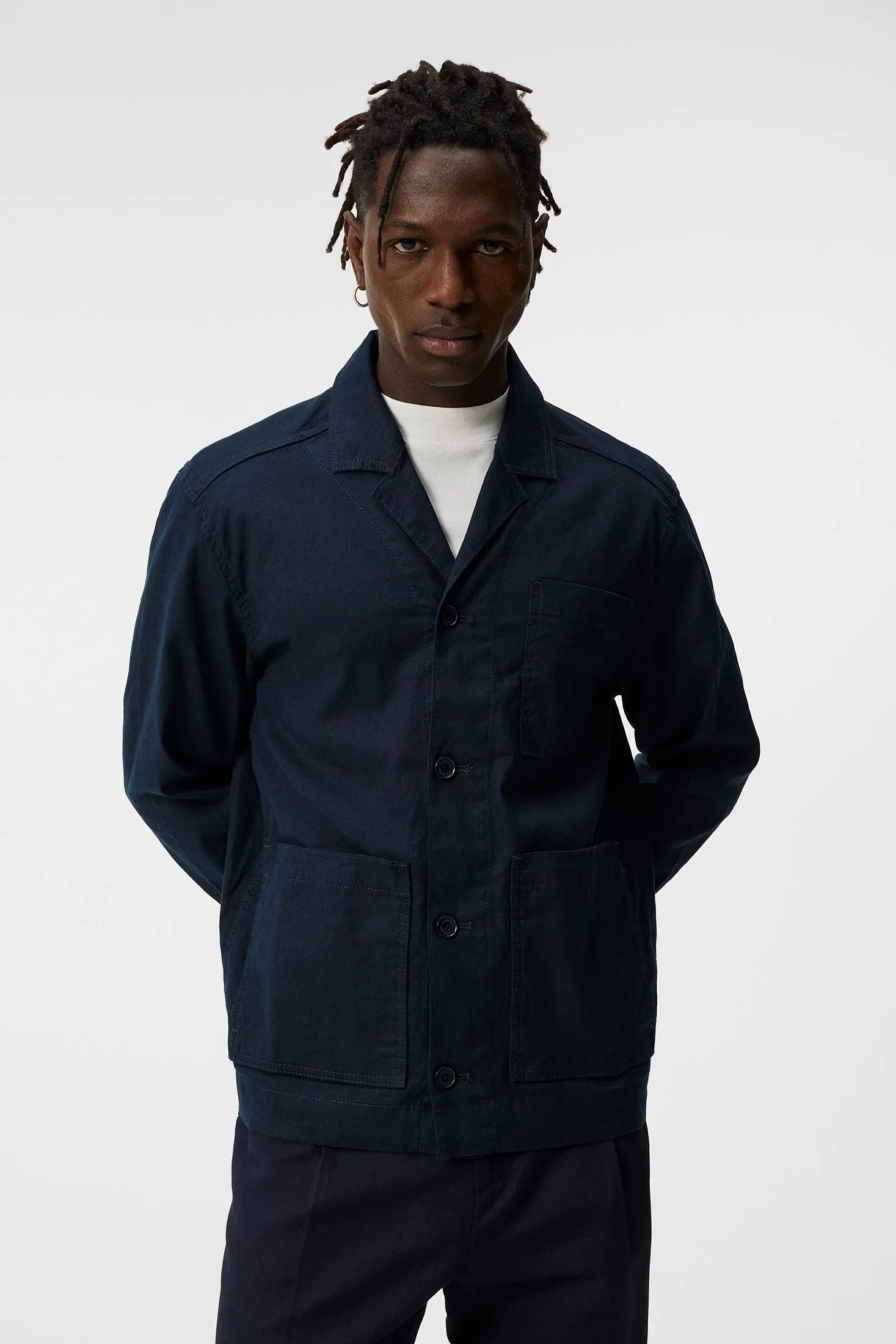 Errol Linen Workwear Overshirt