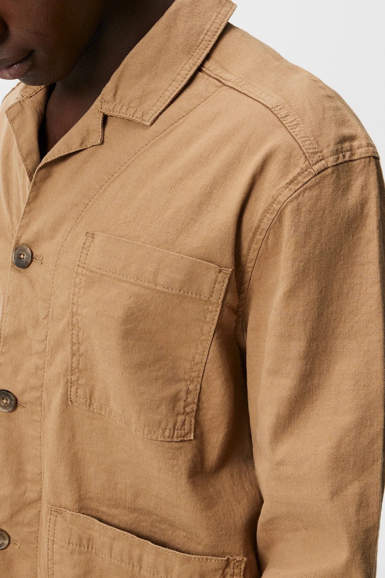 Errol Linen Workwear Overshirt