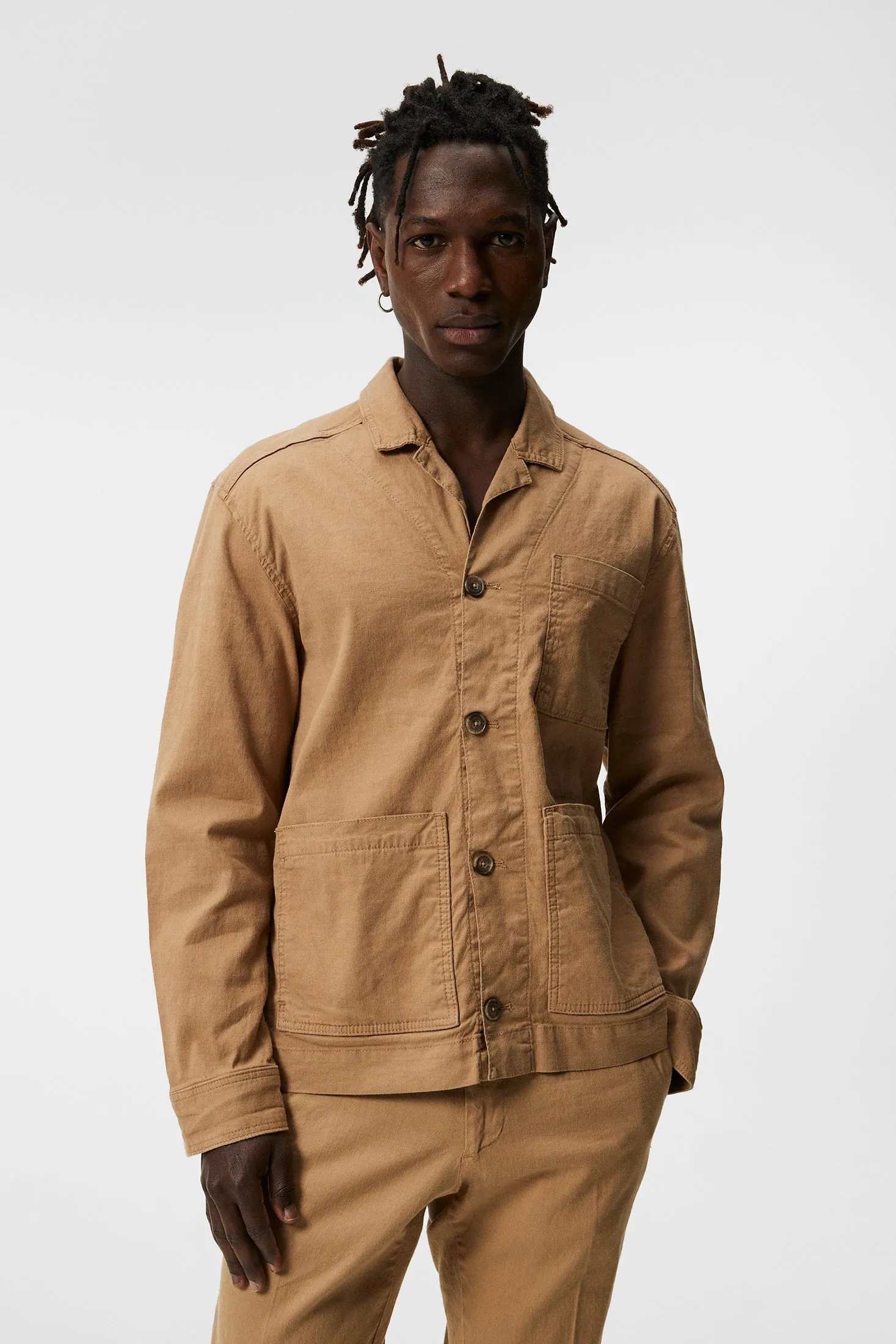 Errol Linen Workwear Overshirt