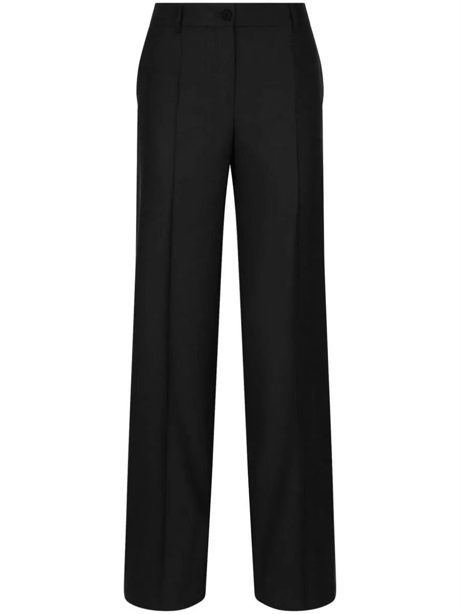 FLARED VIRGIN-WOOL TROUSERS