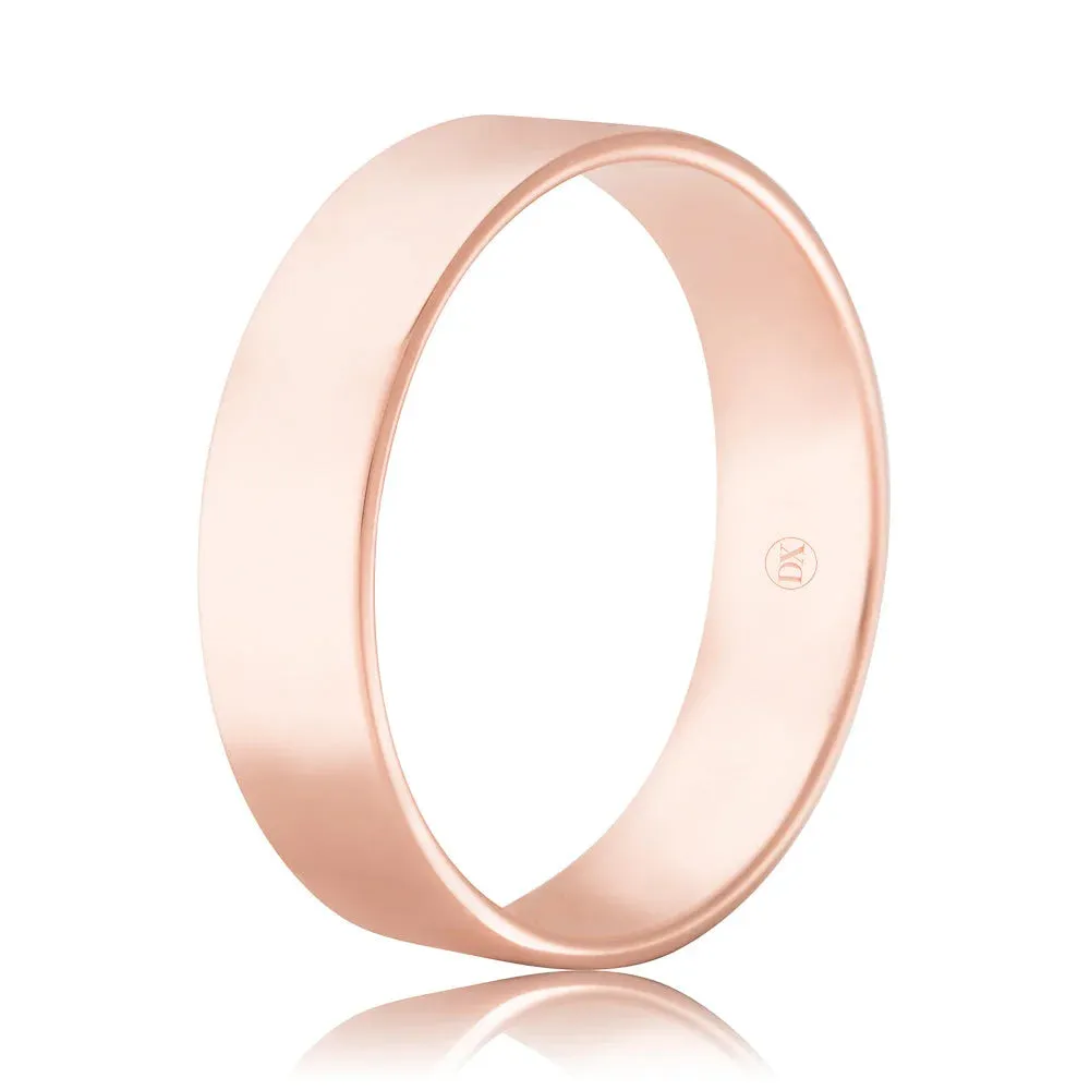 Flat Round 6mm - 9ct Rose Gold