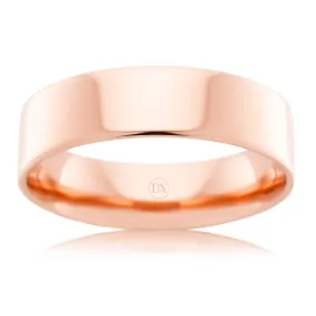 Flat Round 6mm - 9ct Rose Gold