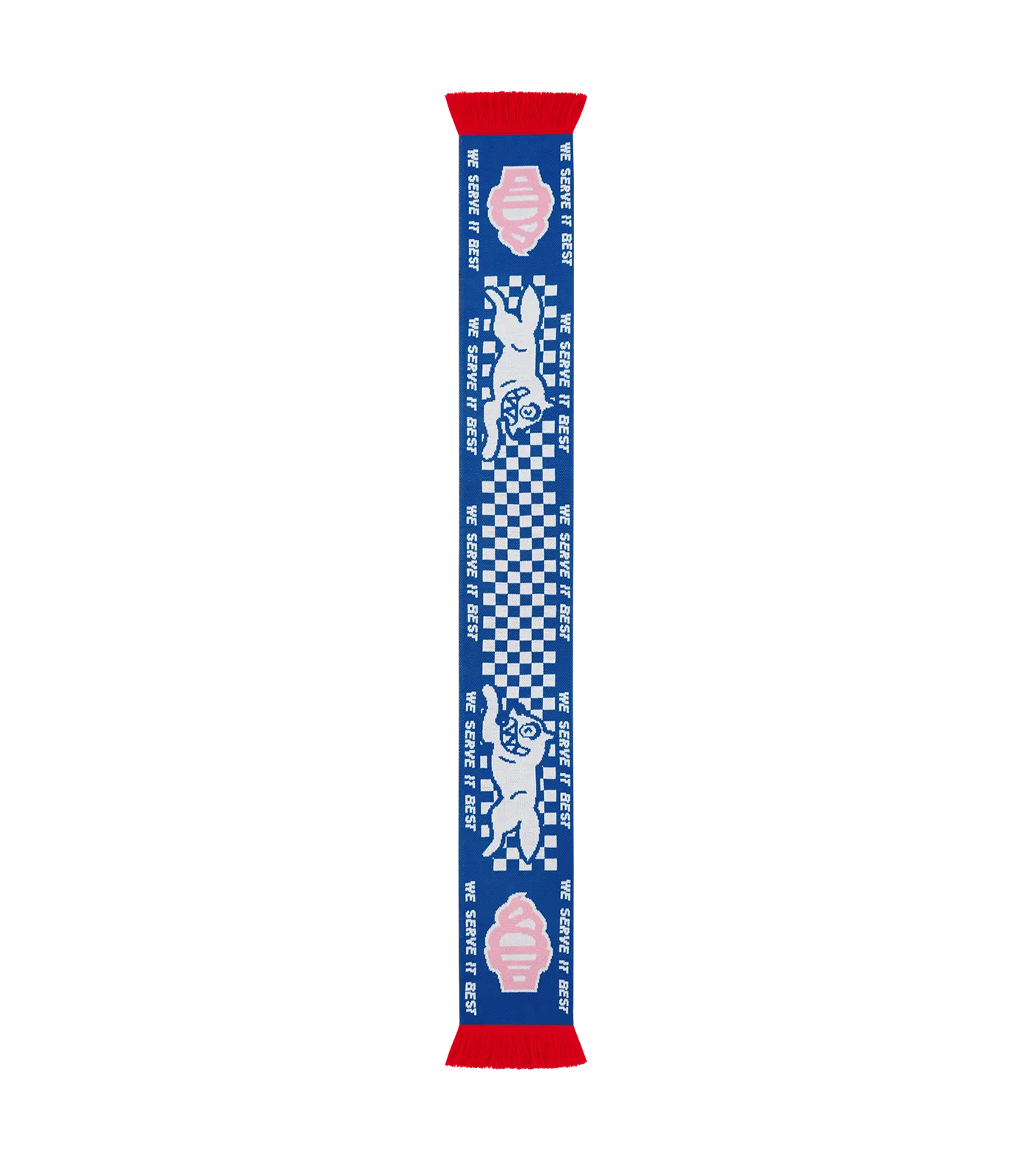 FOOTBALL SCARF - BLUE/PINK