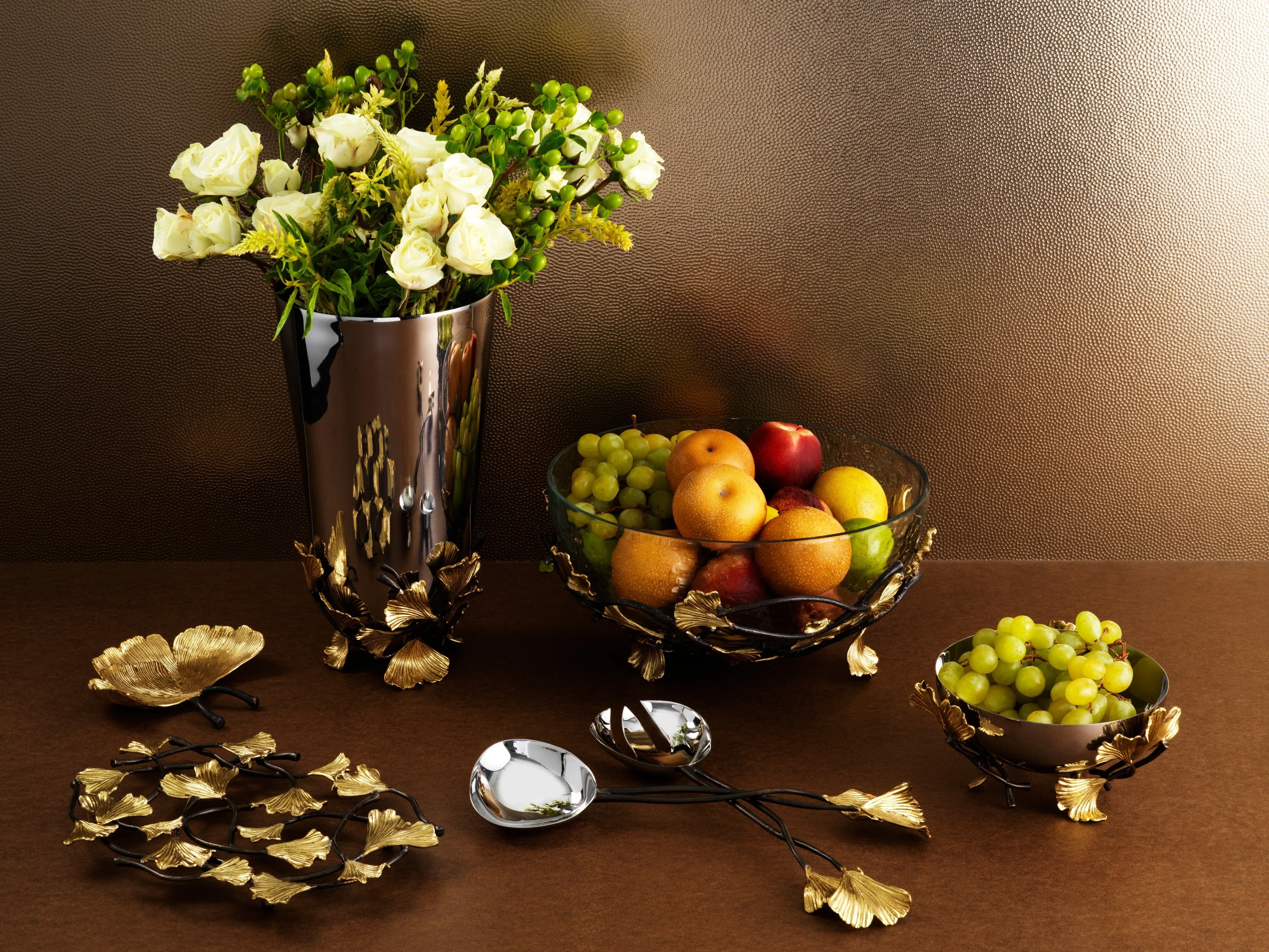 Golden Ginkgo Small Bowl