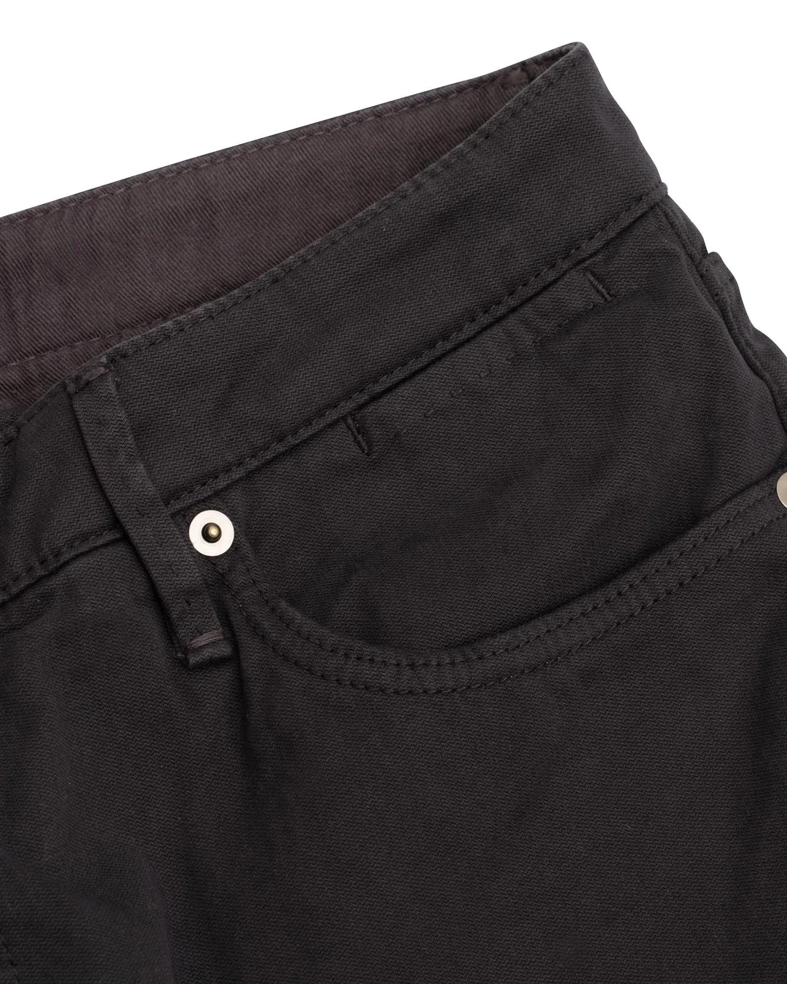 Graphite Broken Twill Five Pocket Pant