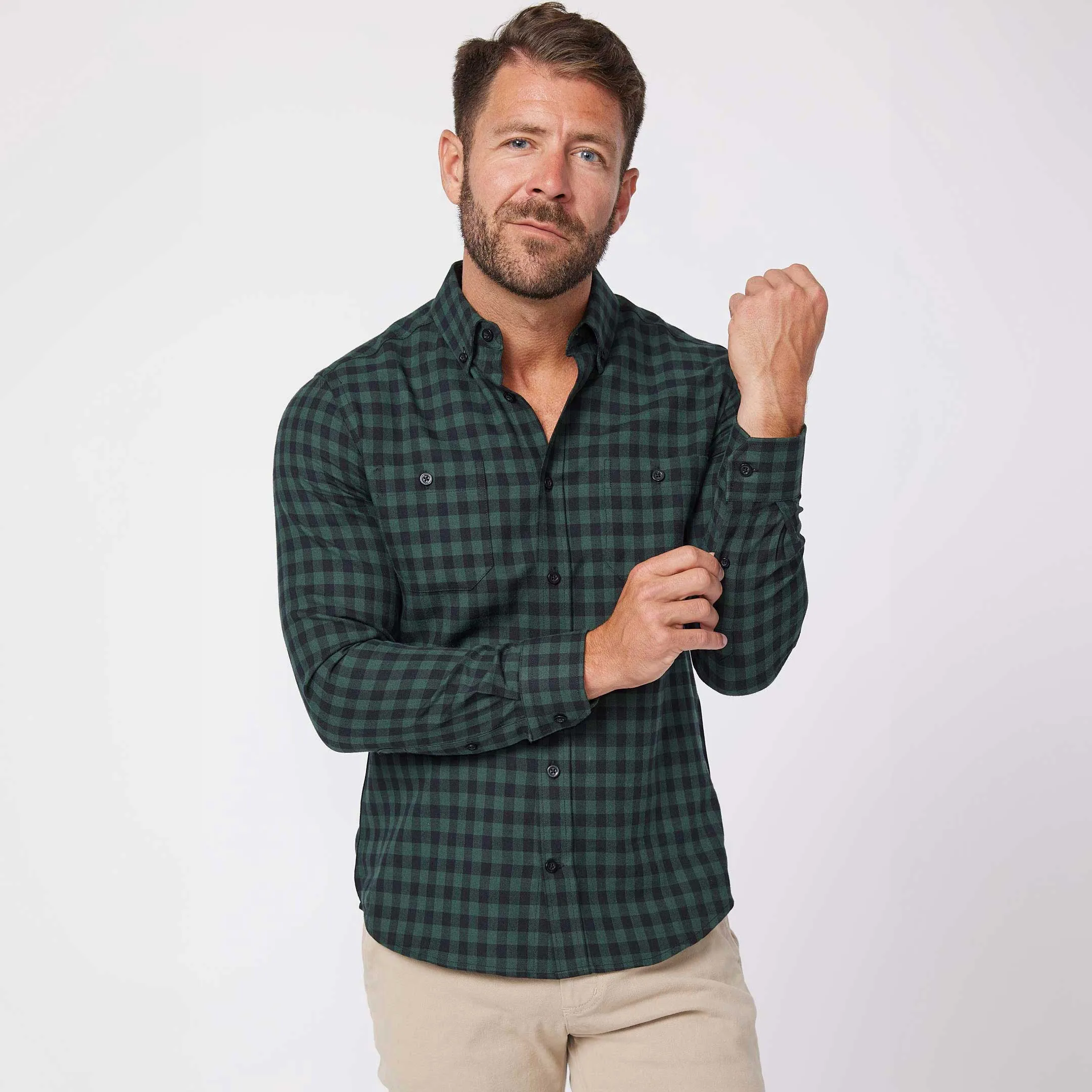 Greenstone Plaid Shirt