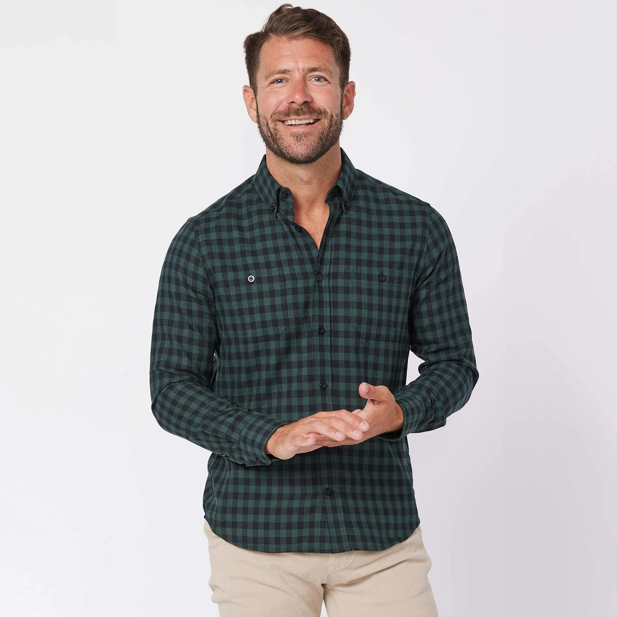 Greenstone Plaid Shirt