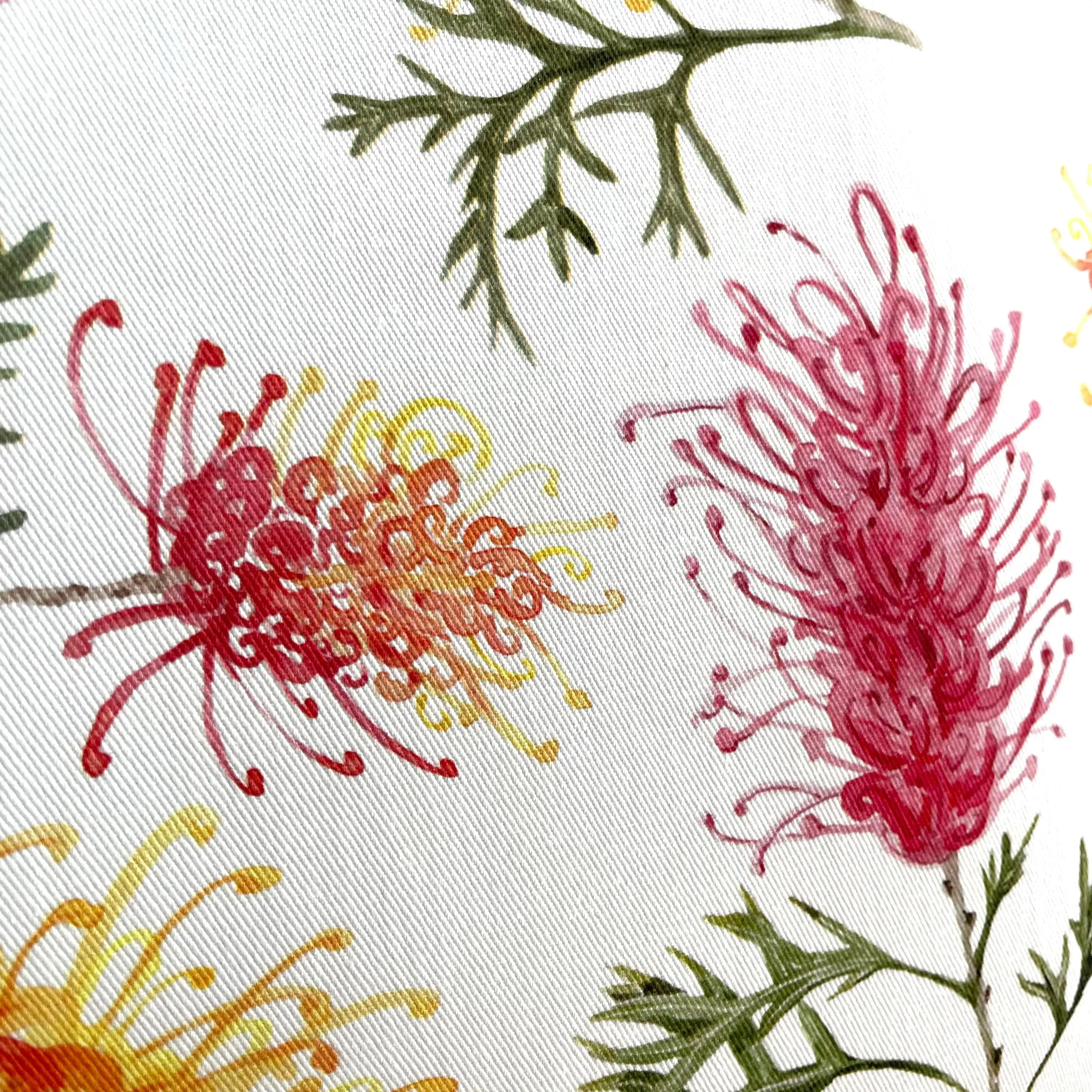 Grevillea Cushion Cover Cotton Drill