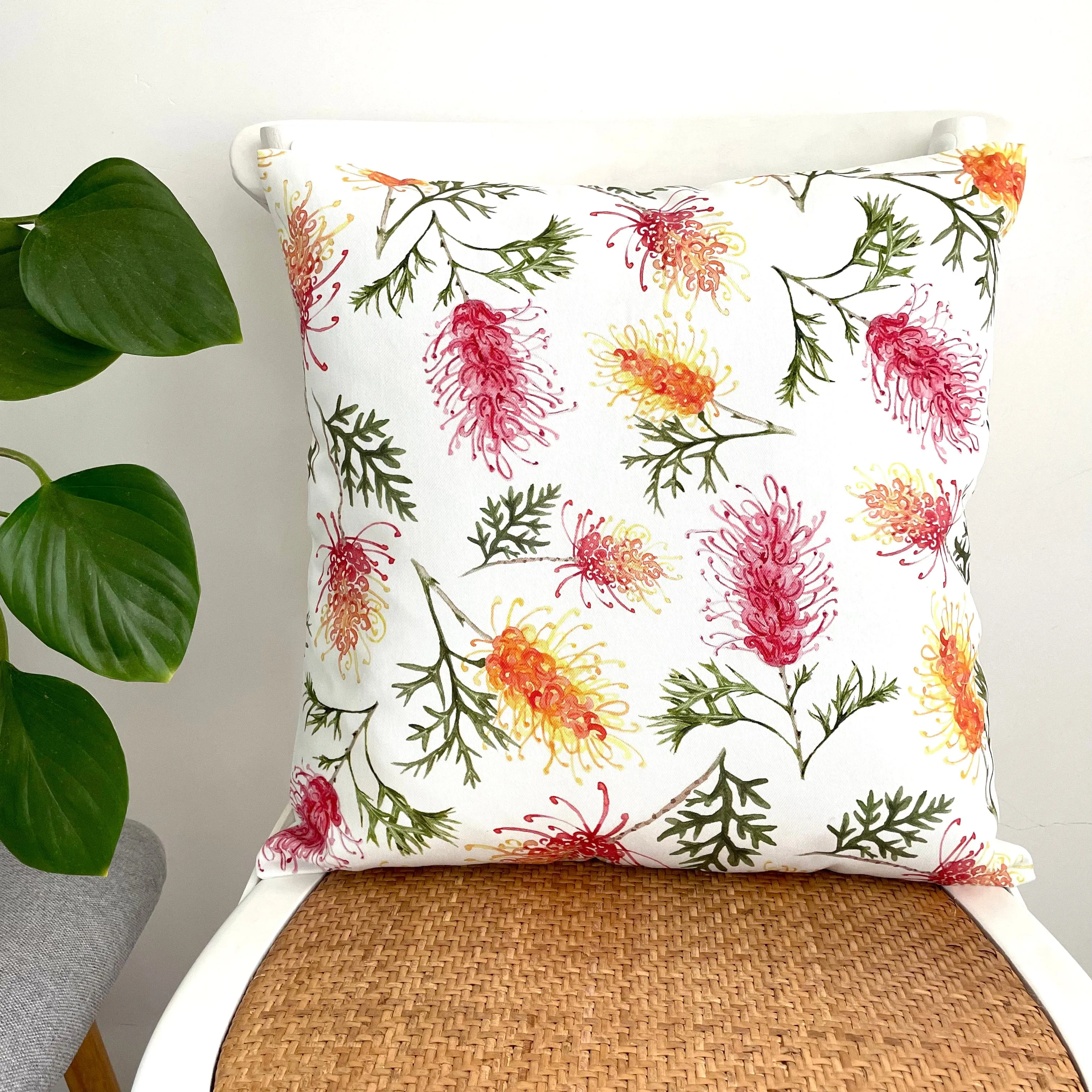 Grevillea Cushion Cover Cotton Drill