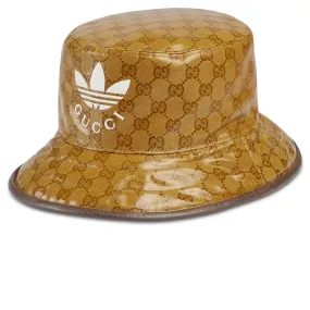 Gucci x Adidas Monogram Beige Bucket Hat