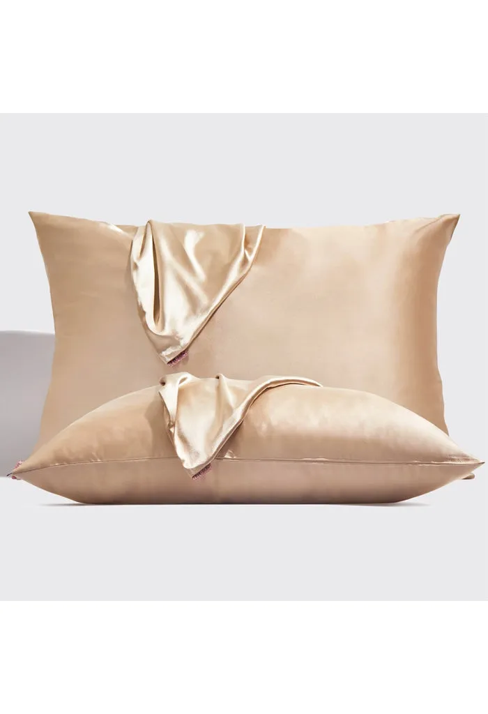 Holiday Satin Standard Pillowcase 2pc Set-Champagne