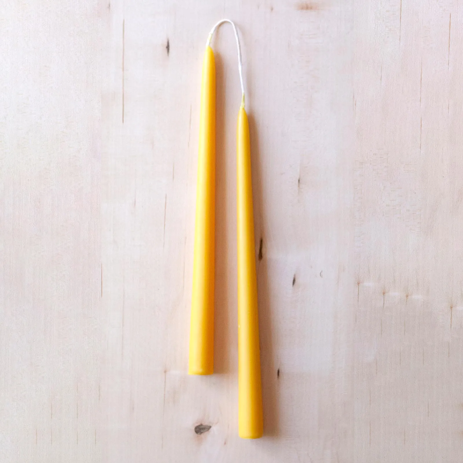 Illuminate Elegance: Honey Beeswax Taper Candles