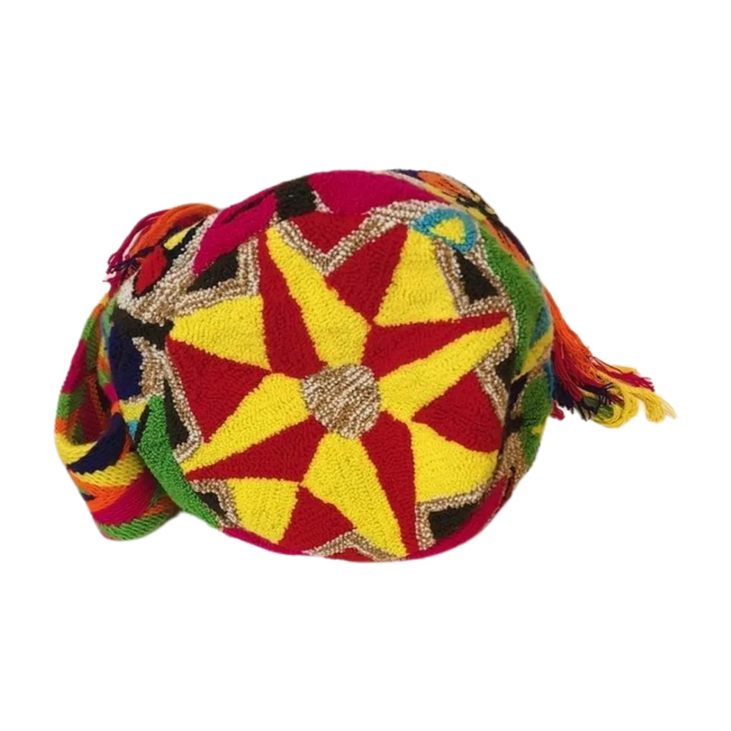 Itzel Large Handmade Punch-needle Wayuu Mochila Bag