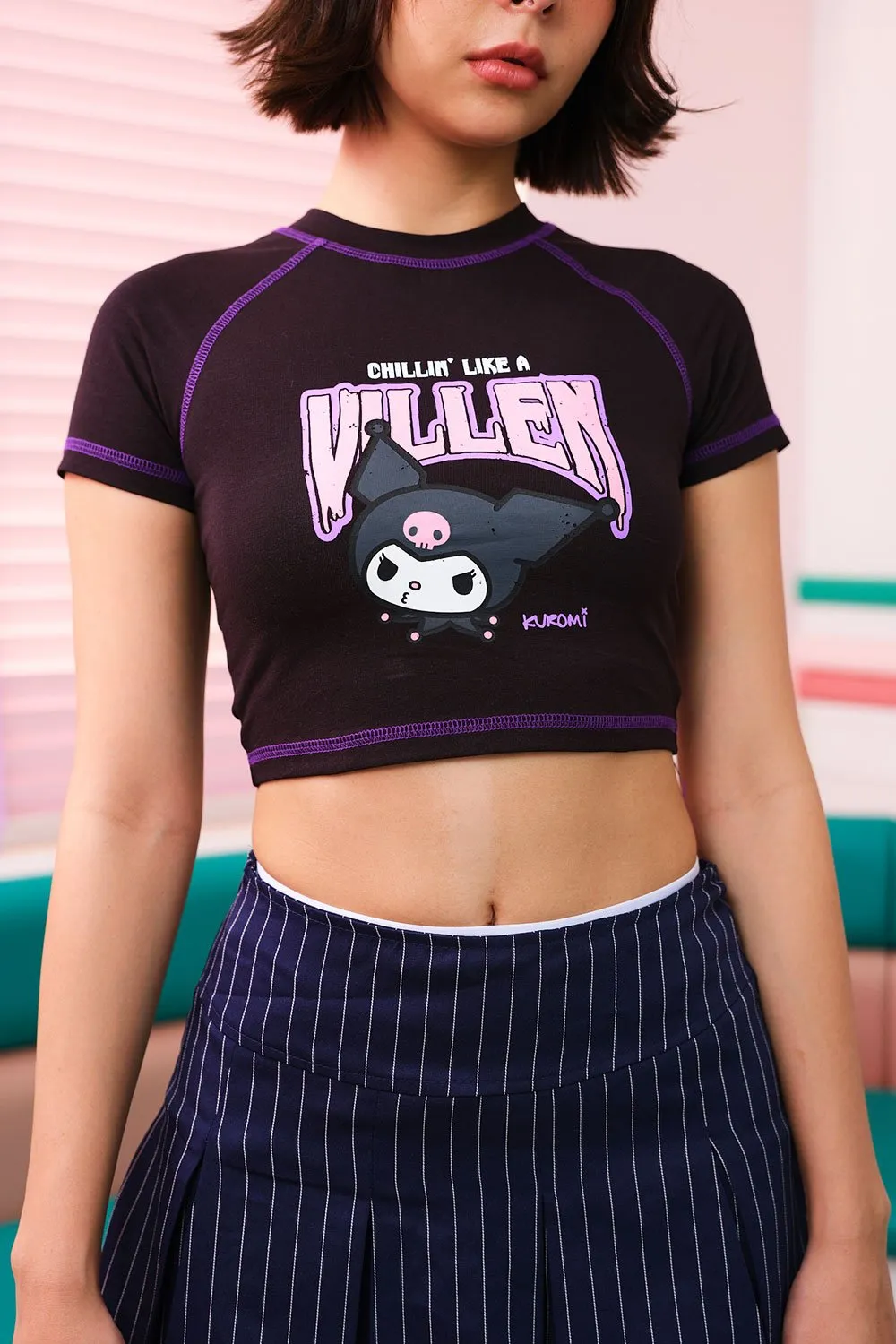 Kuromi Villen Baby Tee