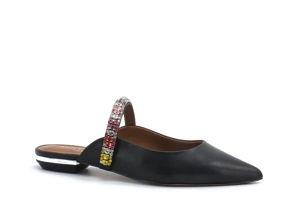 KURT GEIGER Sabot Punta Rainbow Cinturino Black PRINCELY-00