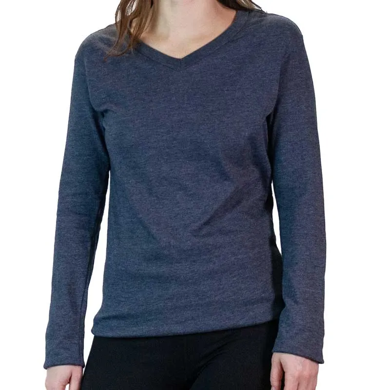 Ladies Stone Peak Long Sleeve V-Neck Tee