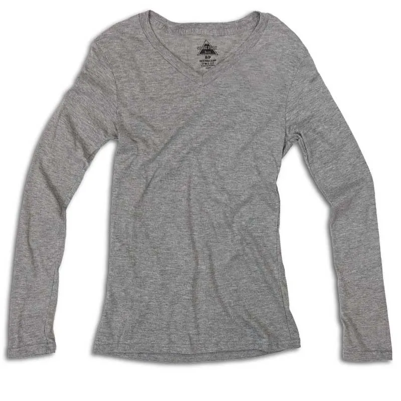 Ladies Stone Peak Long Sleeve V-Neck Tee