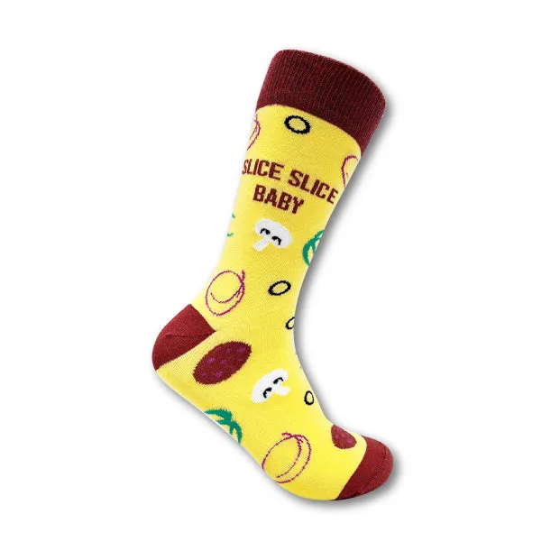 Ladies/Gents Cotton Rich Socks Uni-Sex Urban Eccentric Novelty Pizza Socks