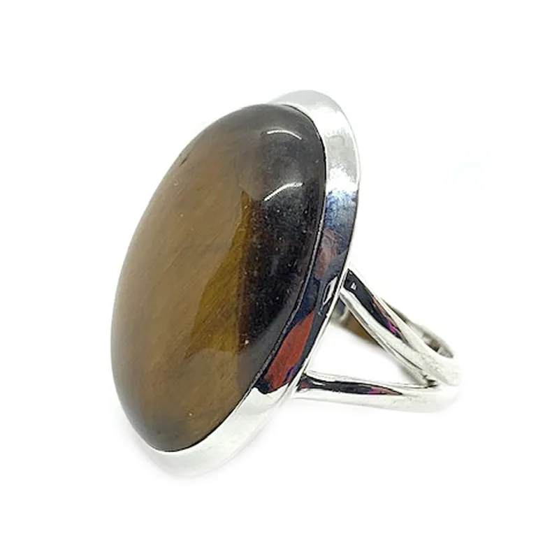 Lois Tiger Eye Oval Ring