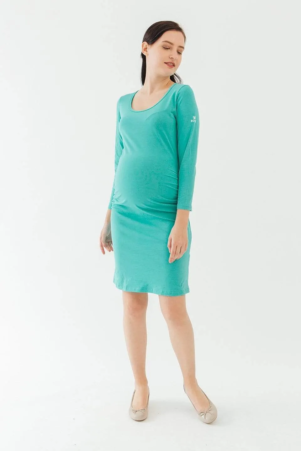 Long Sleeved Charmaine Round Neck Mozzie Maternity Clothes Ceramic