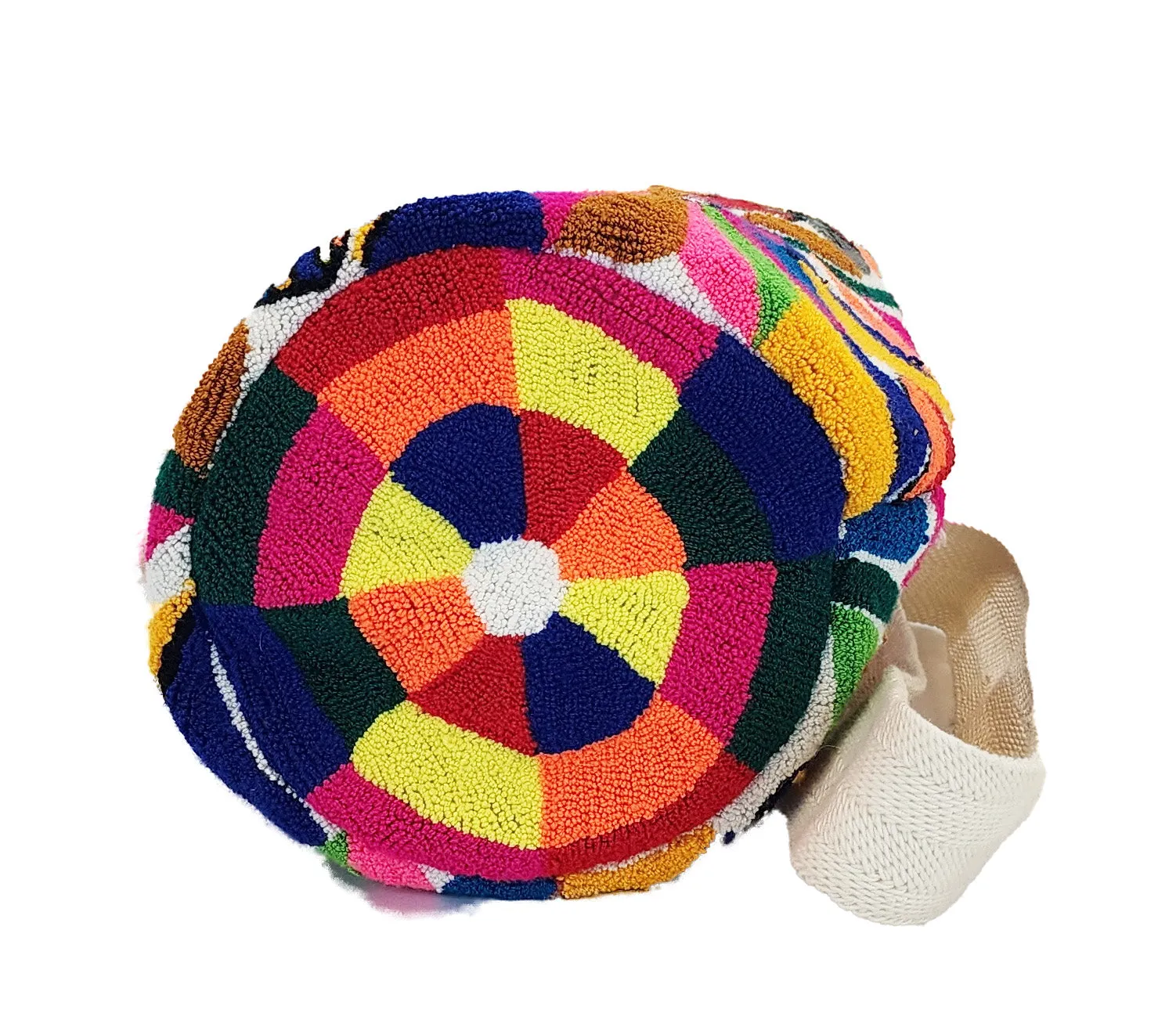 Mavis Large Handmade Punch-needle Wayuu Mochila Bag