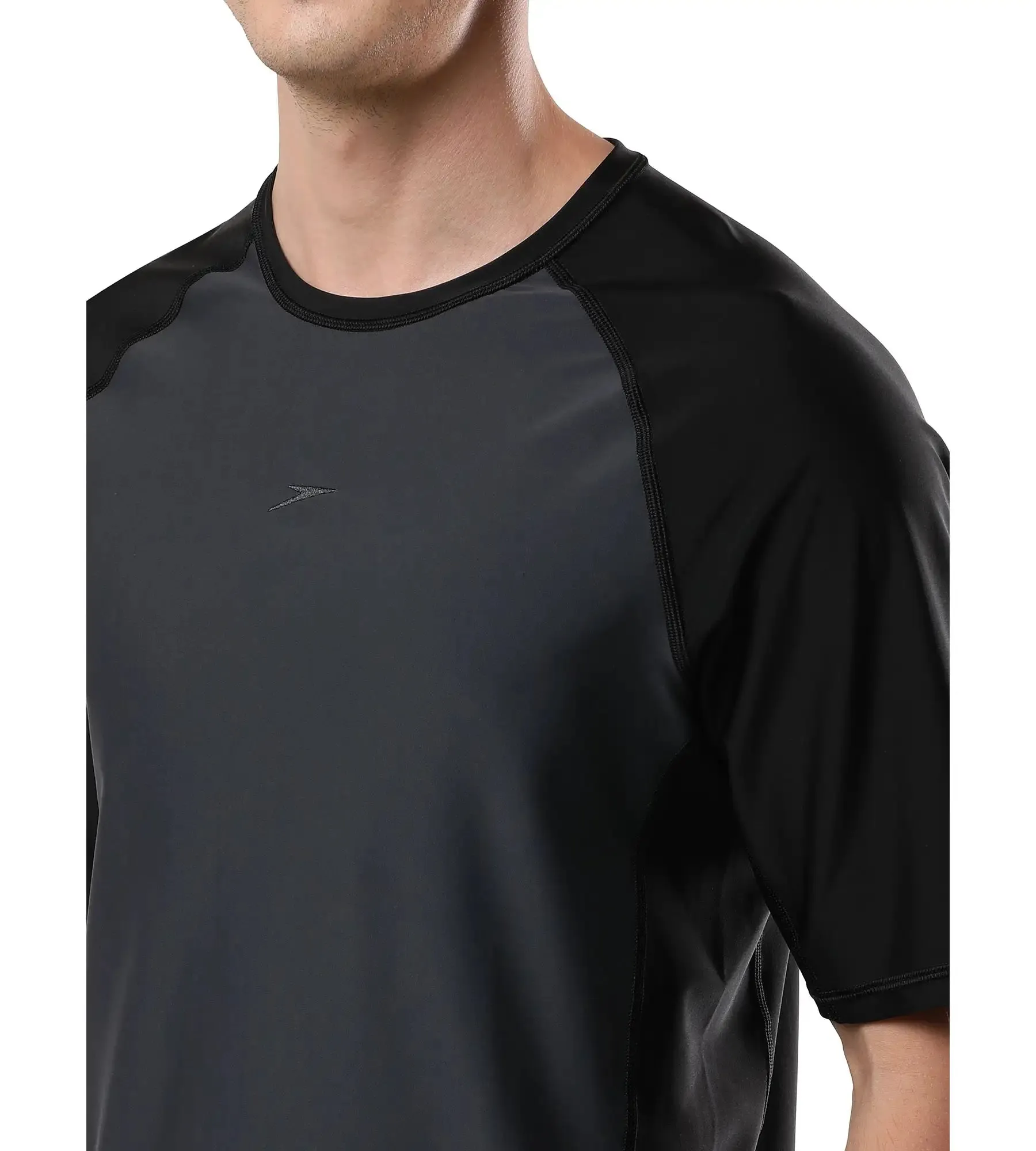 Men's Endurance Short Sleeve Suntop - Oxid Grey & Black