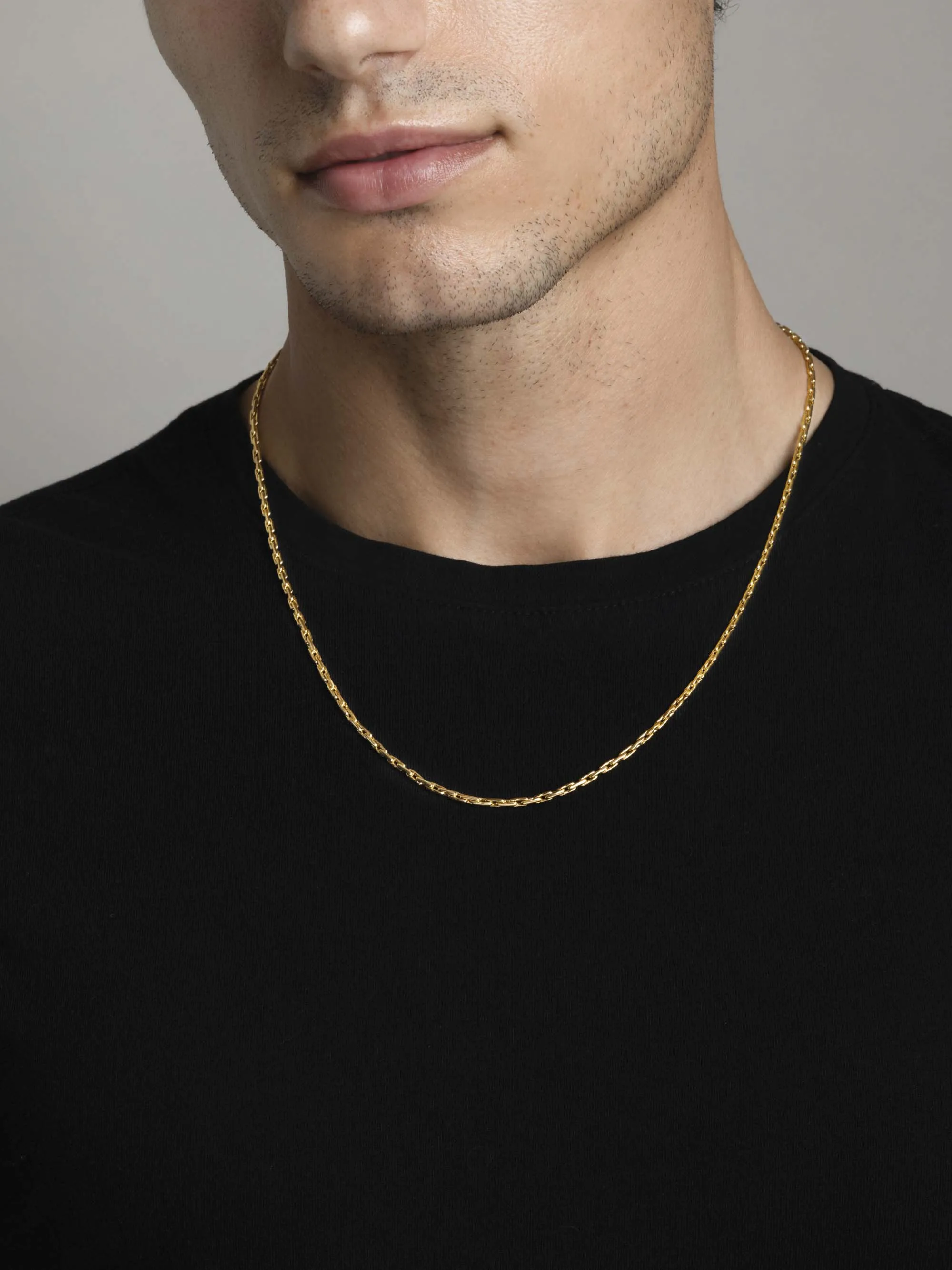 Men's Gold Paperclip Chain