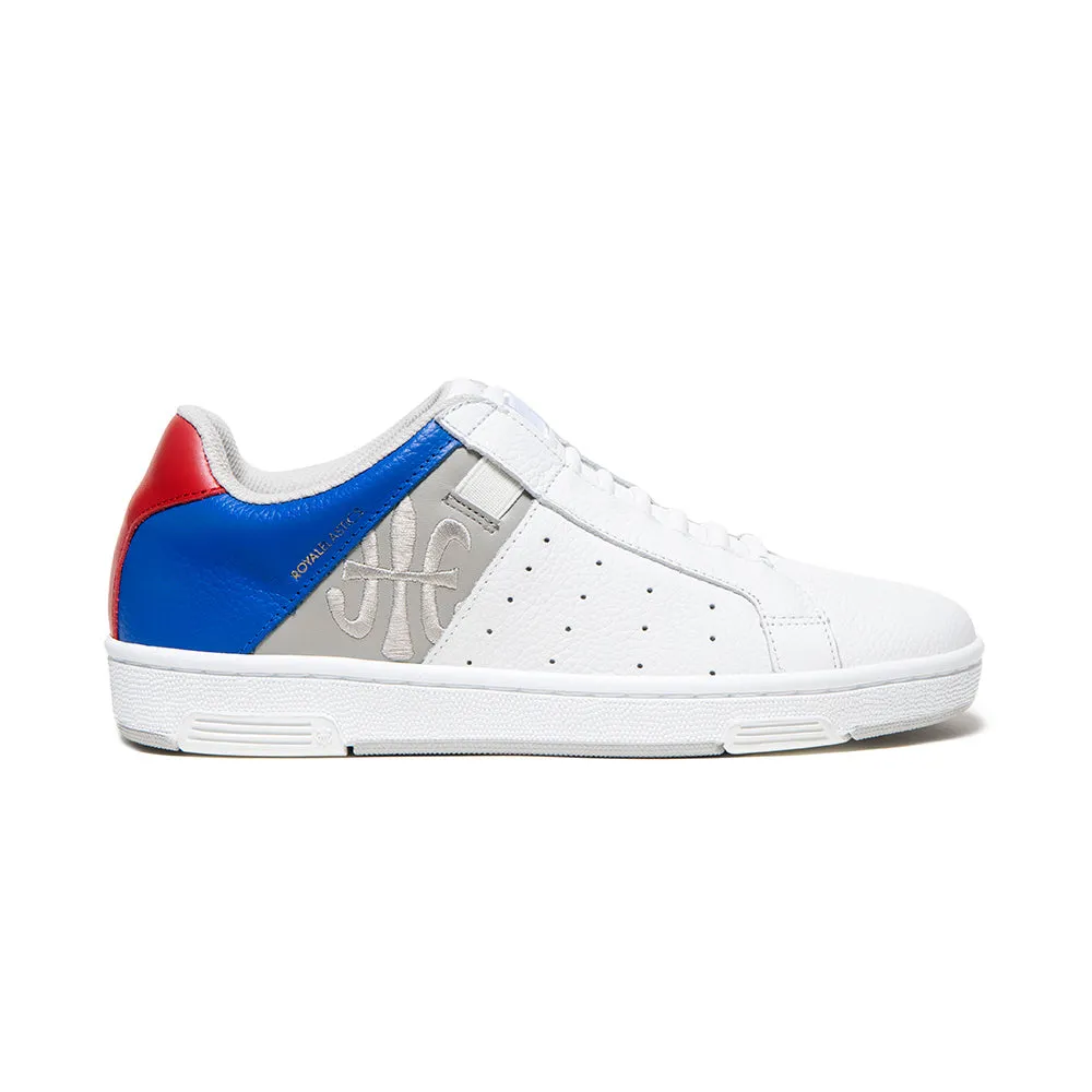 Men's Icon OG White Blue Red Logo Leather Sneakers 01932-051