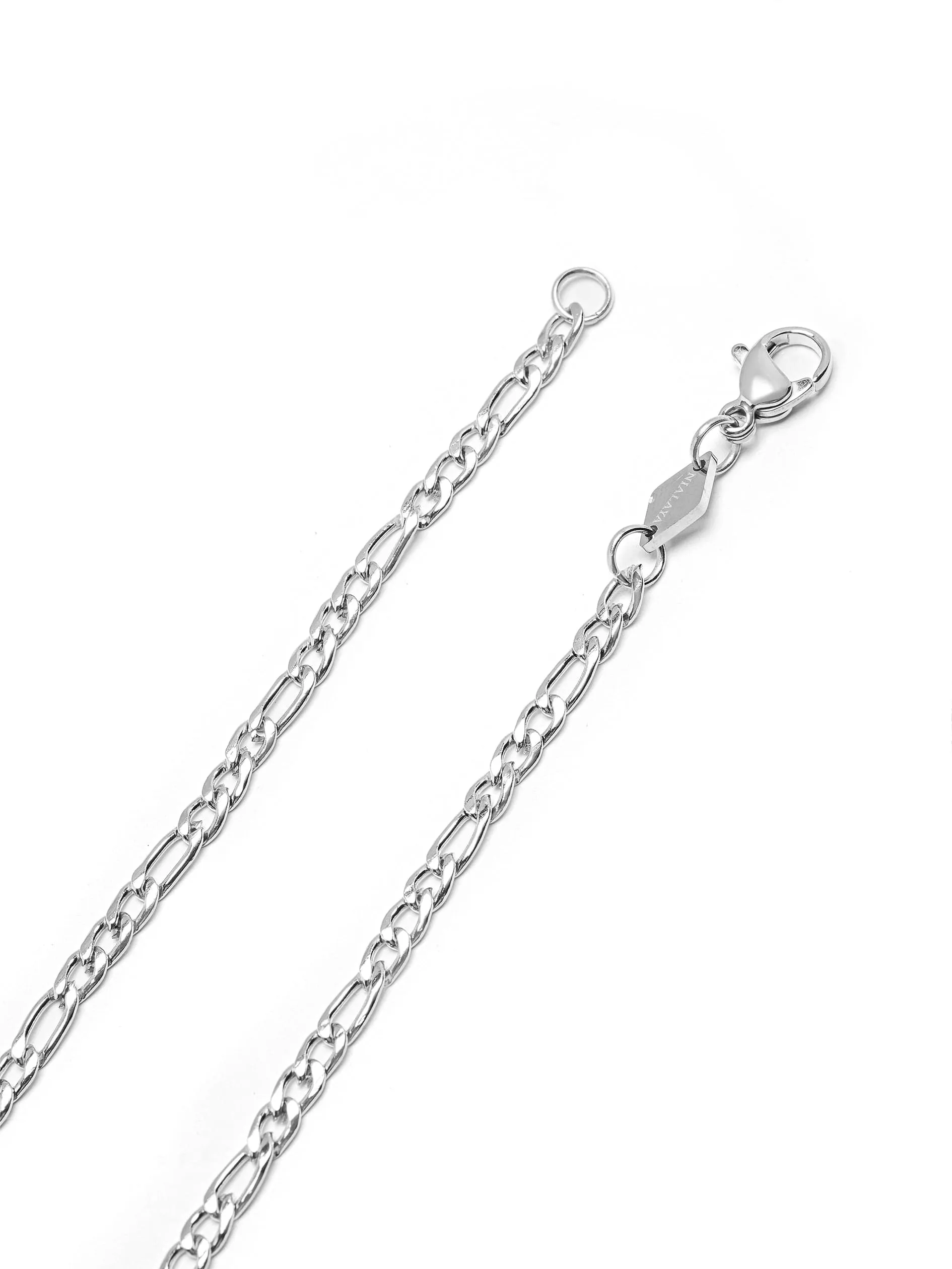 Men's Silver Figaro Chain in 3mm