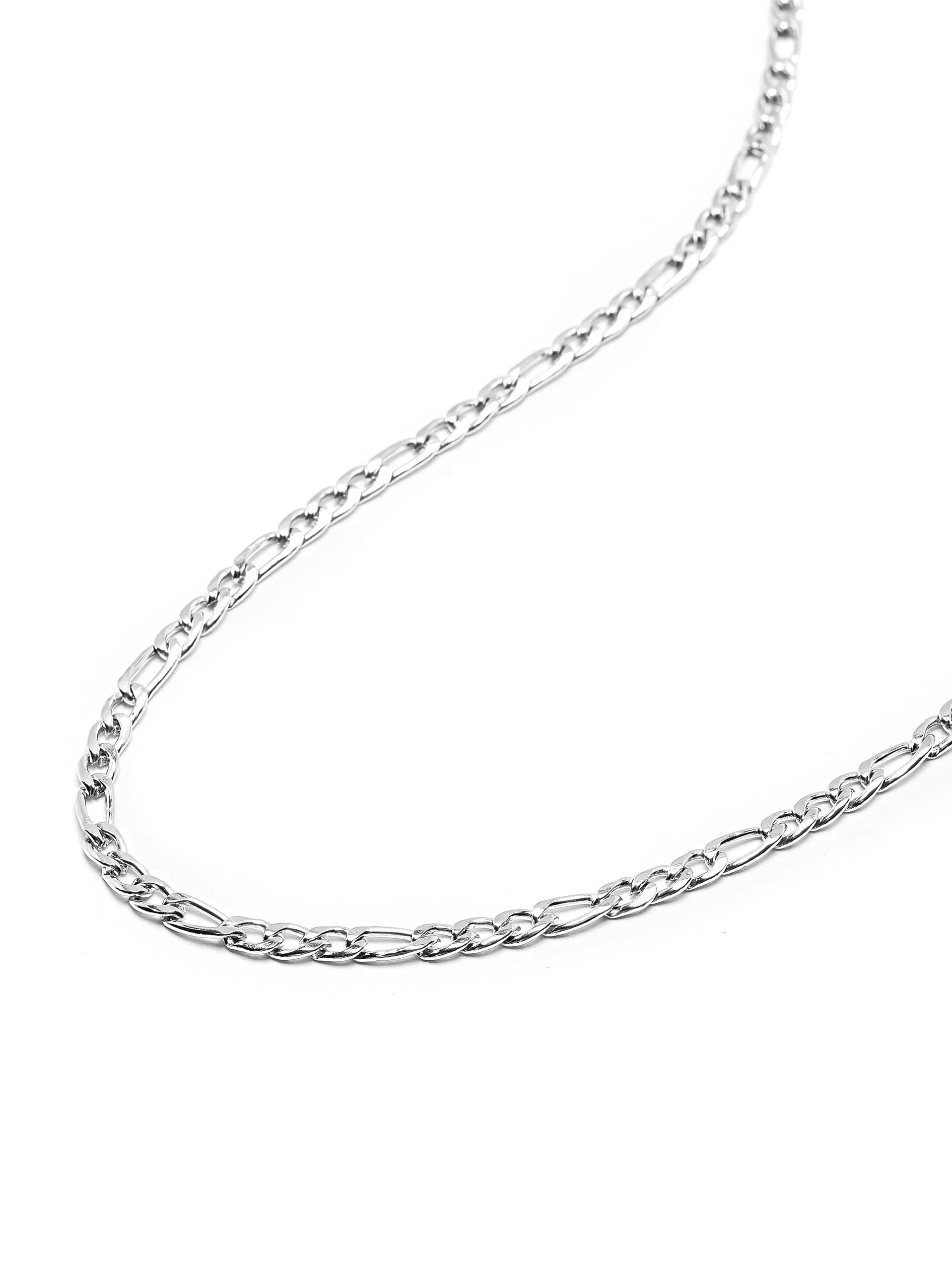 Men's Silver Figaro Chain in 3mm