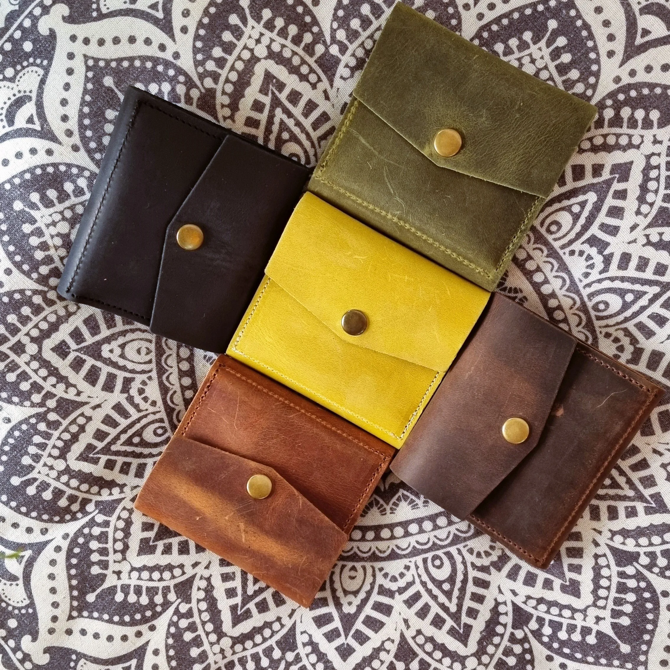 Mini leather wallet