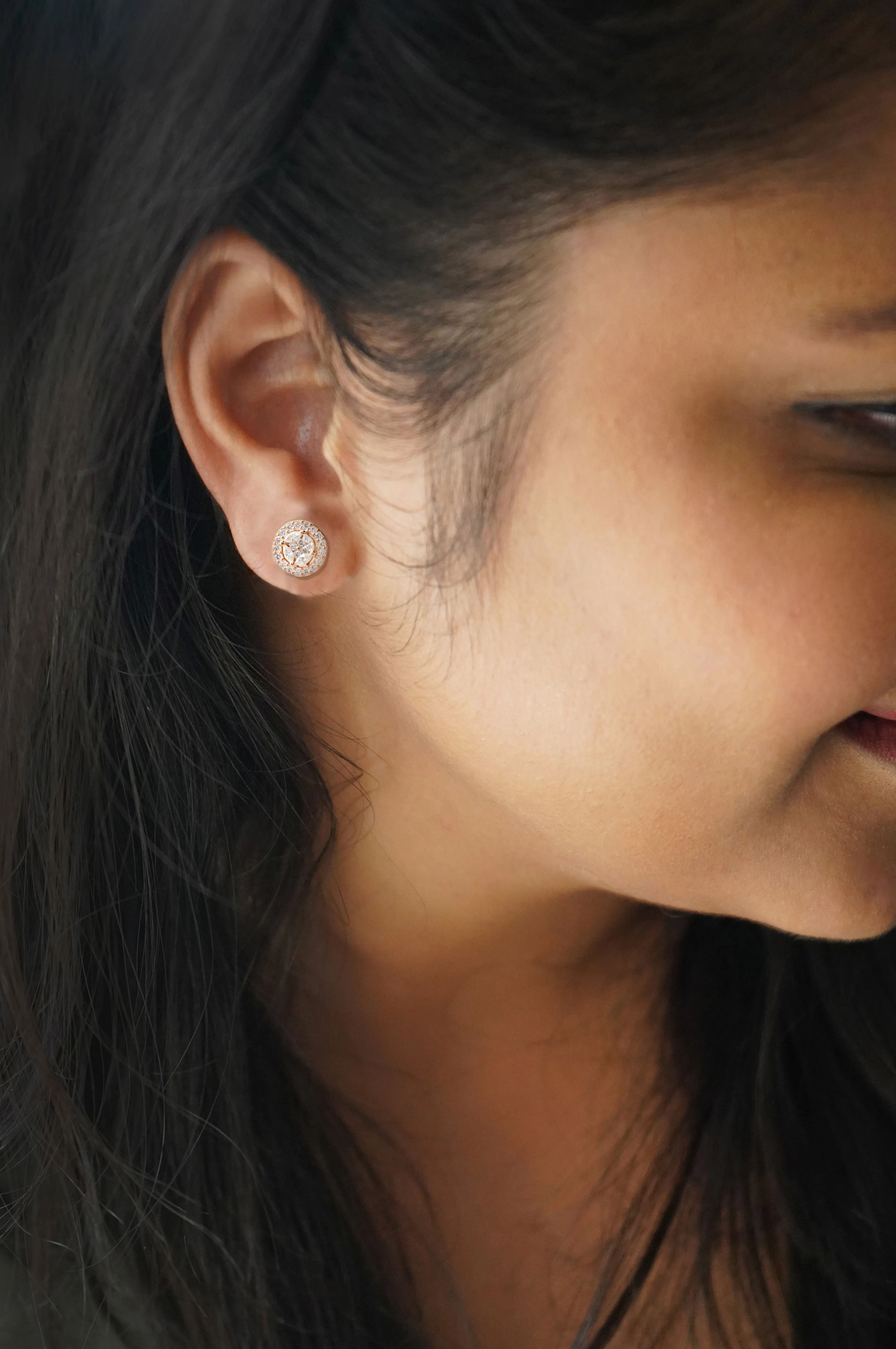 Minimal Cluster Sterling Silver Stud Earrings