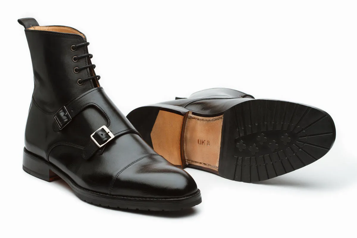 Monk Strap Boots –Black