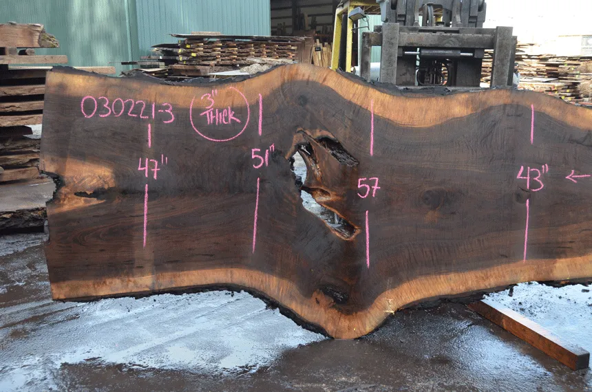 Oregon Black Walnut Slab 030221-03