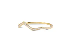 Origami Ziggy Diamond Bangle