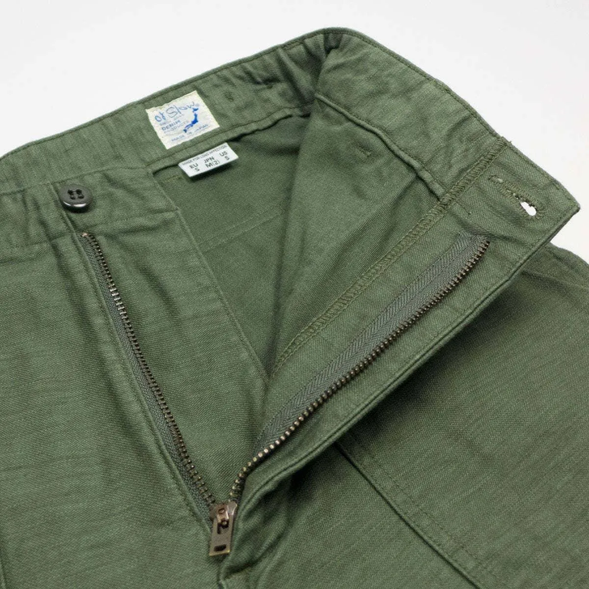 orSlow - (01-7002-16) US Army Fatigue Shorts - Green