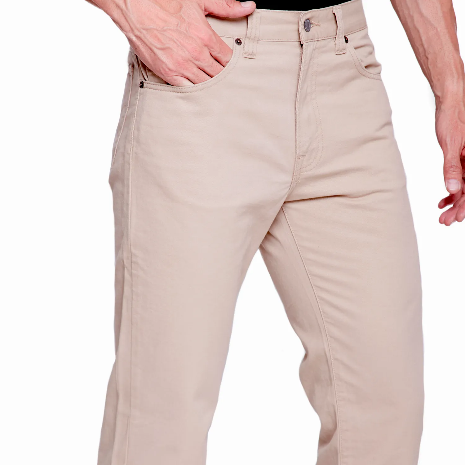 PANTALÓN DE GABARDINA CLASSIC KHAKI PARA HOMBRE