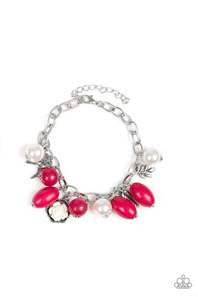 Paparazzi Accessories  - Love Doves #B222 Peg - Pink Bracelet