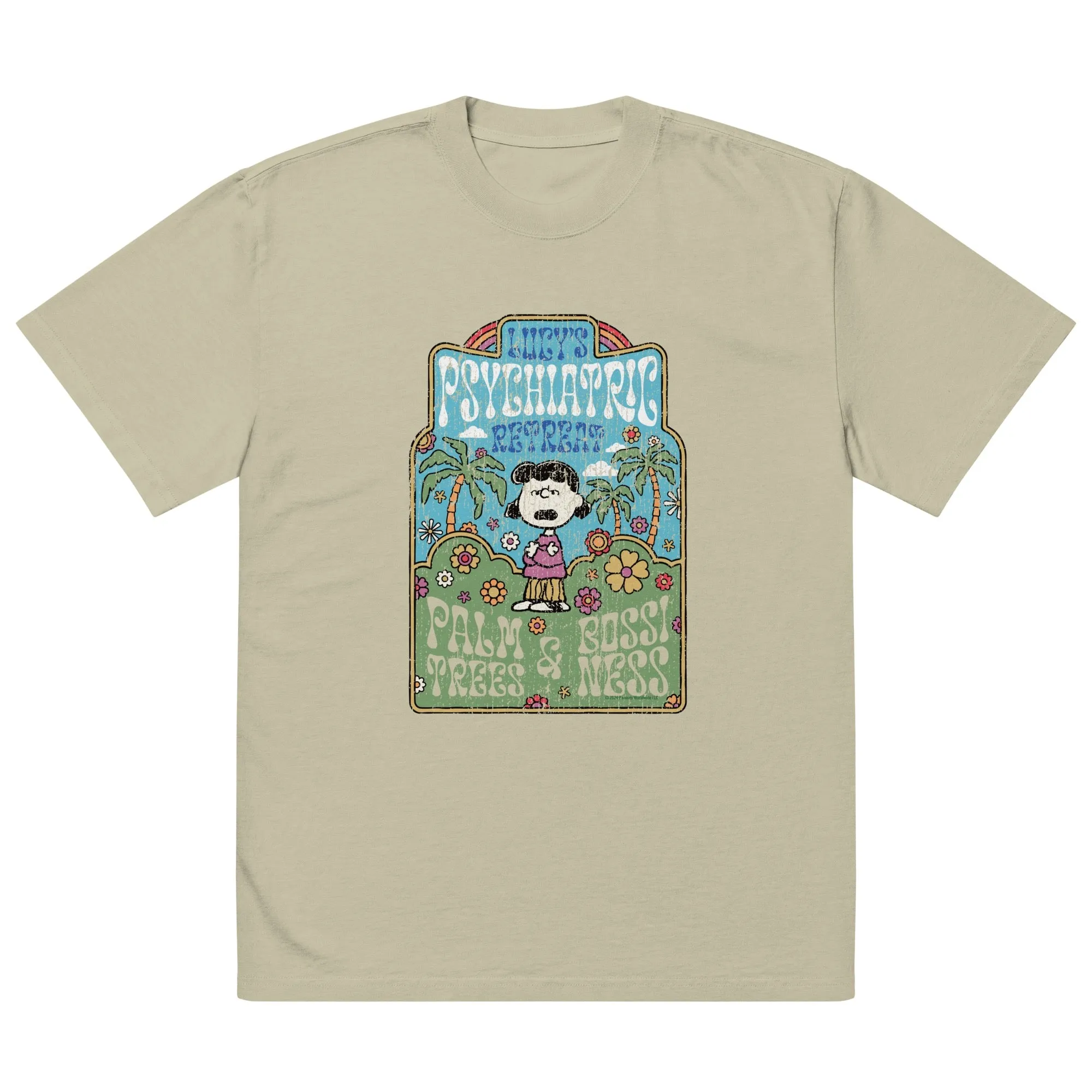 Peanuts Lucy's Psychiatric Retreat Oversized T-Shirt