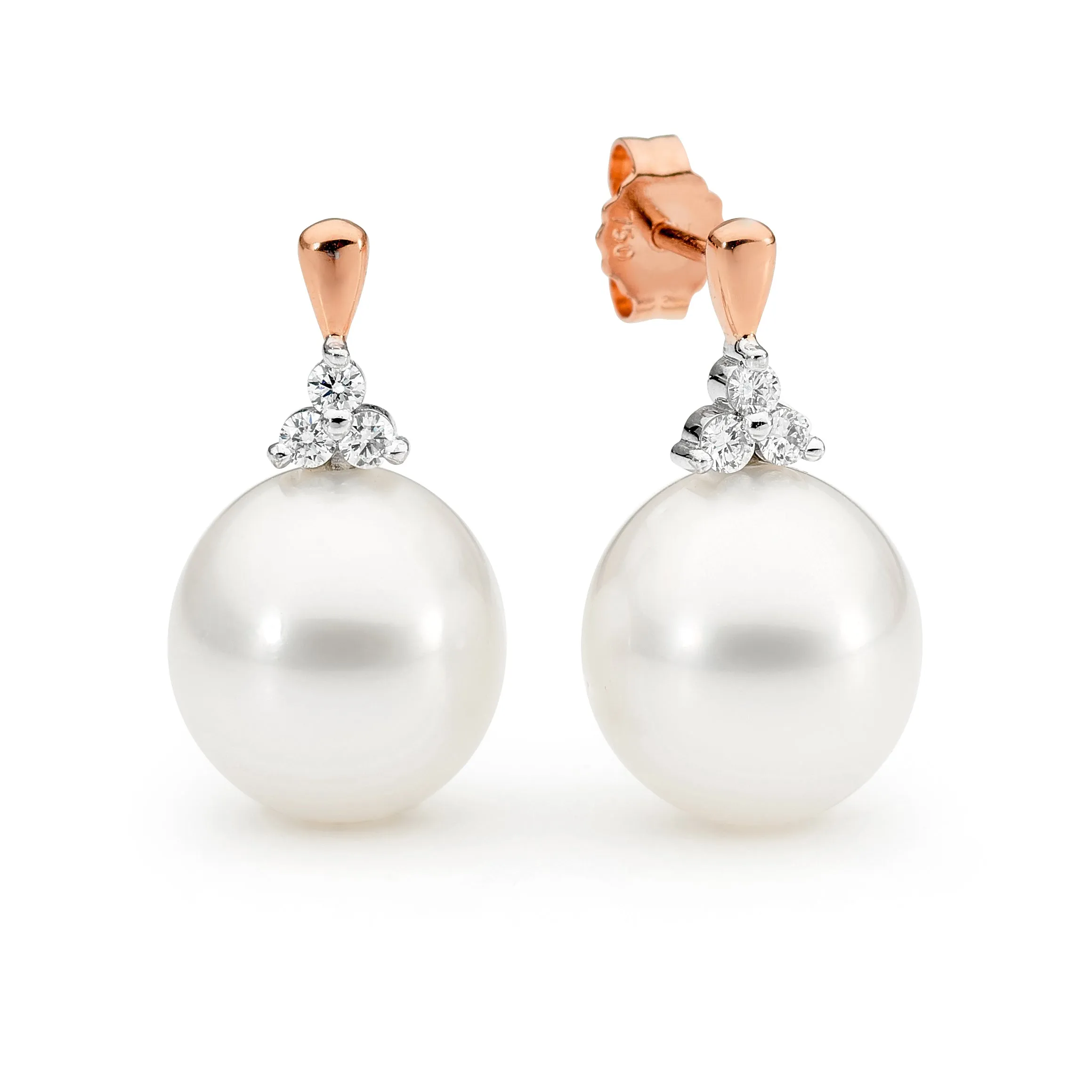 Pearl & Diamond Earrings